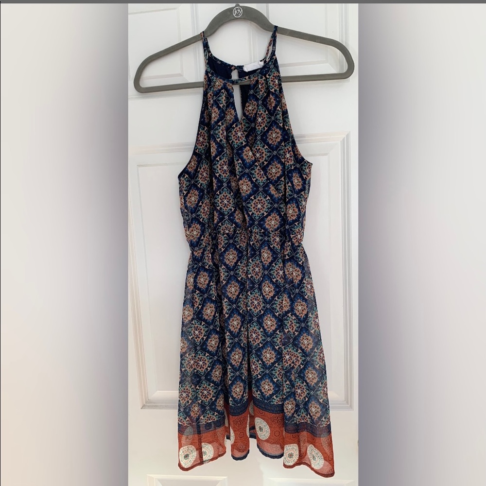 Sienna Sky Navy Patterned Sundress